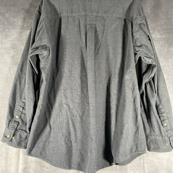 Vintage Timberland Weathergear Flannel Shirt Grey Button Up Long Sleeve Siz L - Picture 6 of 8